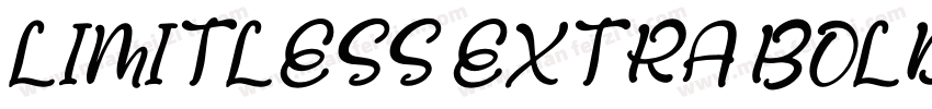 LIMITLESS EXTRA BOLD ITALIC字体转换